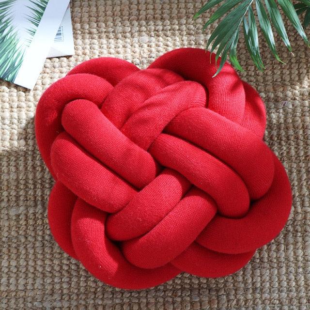 Six Knot Cotton Pillow